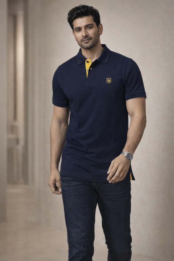 Navy Blue Polo T-Shirt