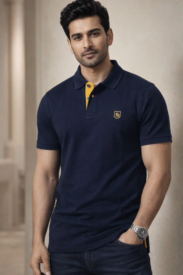 Navy Blue Polo T-Shirt