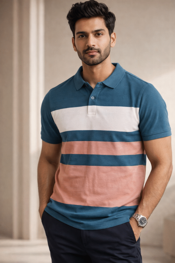 Teal Blue Polo T-Shirt