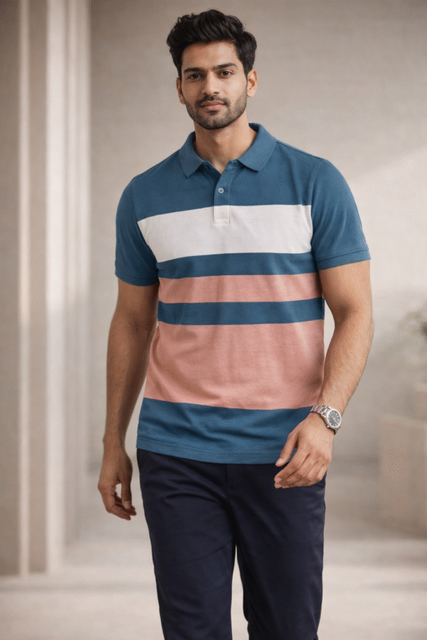 Teal Blue Polo T-Shirt