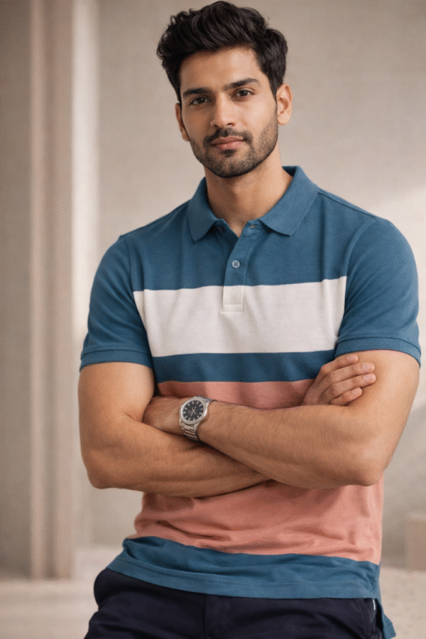 Teal Blue Polo T-Shirt