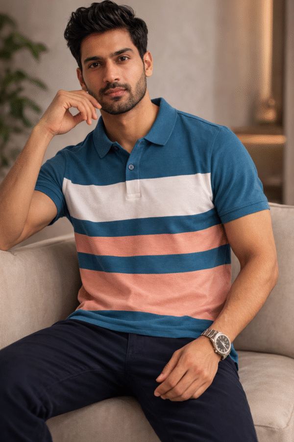 Teal Blue Polo T-Shirt