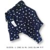 Navy Blue Polka Dot Half Sleeve Shirt (Slim Fit)