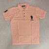 Live Peach Slim Fit Polo Collar Half T-shirt