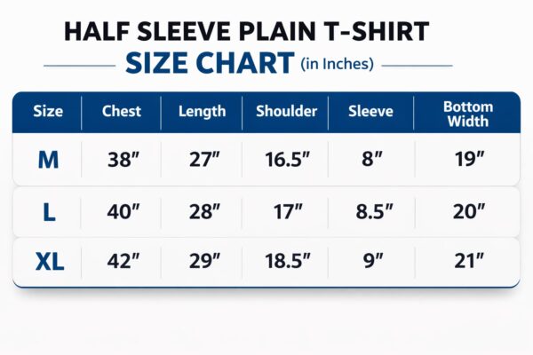 Black Round Neck Plain T-shirt