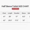 Size Chart Green – White – Black Color Block Design Half Sleeve T-shirt