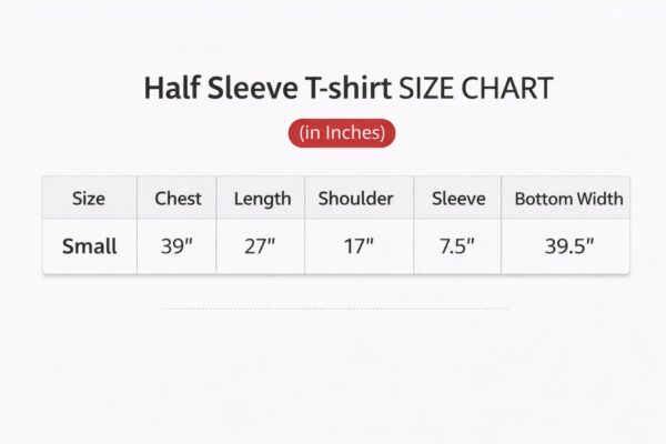 Rust Red Printed Half Sleeve Tshirt