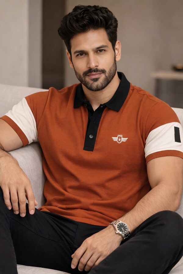 Rust Orange Polo T-Shirt