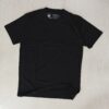Live Black Round Neck Plain T-shirt