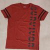 Rust Red Printed Half Sleeve Tshirt