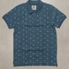 Dark Teal Printed Polo T-Shirt