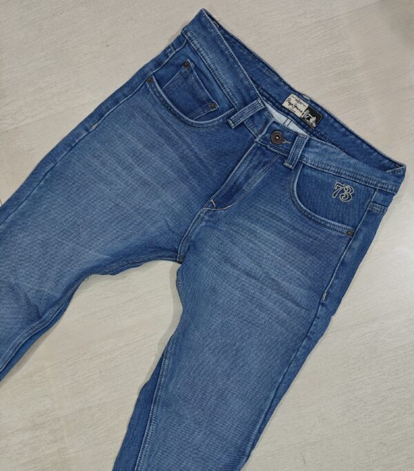 Light Blue Faded Slim Fit Denim Jeans