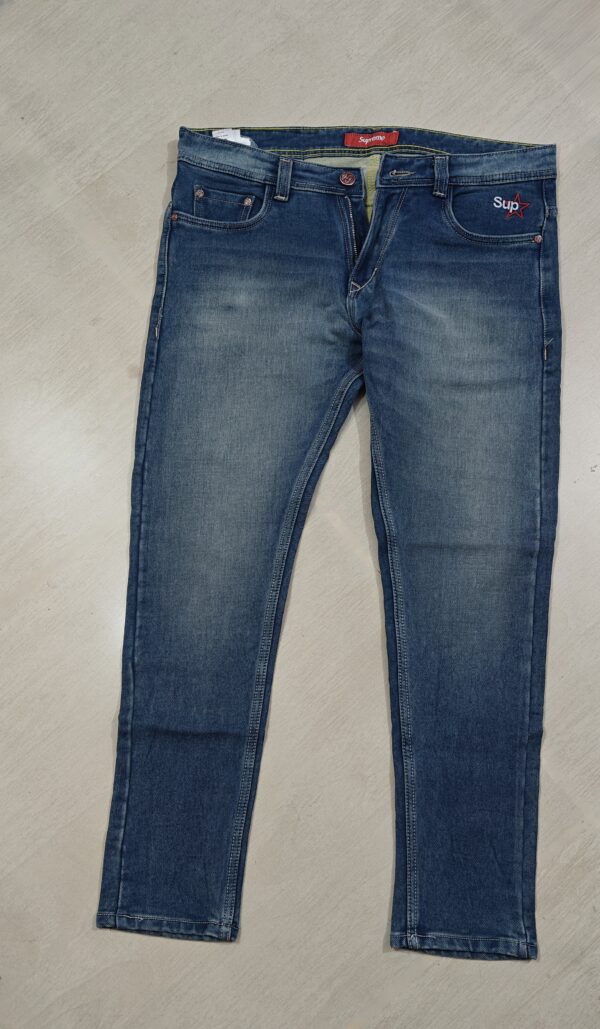 Vintage Mid Blue Slim Fit Denim Jeans