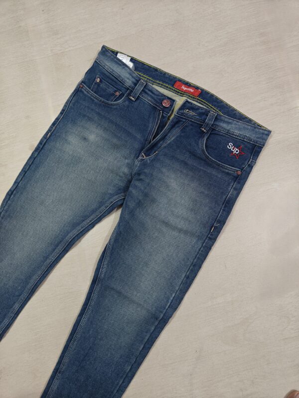 Vintage Mid Blue Slim Fit Denim Jeans