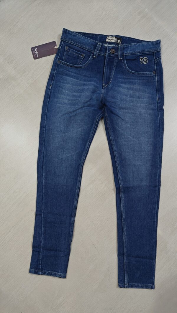 Mid Blue Slim Fit Denim Jeans