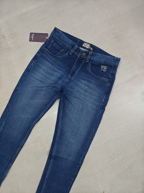 Mid Blue Slim Fit Denim Jeans