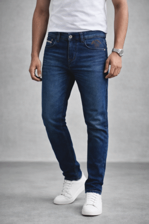 Dark Blue Slim Fit Denim Jeans