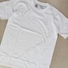White Round Neck Plain T-shirt