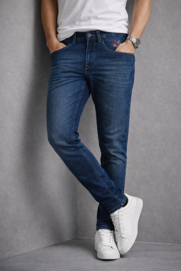 Dark Blue Slim Fit Denim Jeans