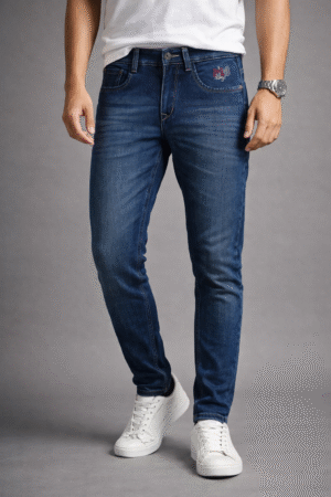 Dark Blue Slim Fit Denim Jeans