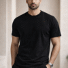 Black Round Neck Plain T-shirt