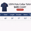 Size Chart Rust Red Slim Fit Polo Collar Half T-shirt