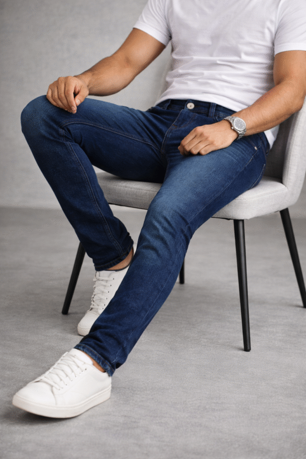 Dark Blue Slim Fit Denim Jeans