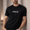 Black Embossed Logo Slim Fit Half Sleeve T-shirt