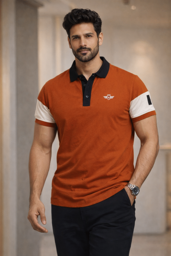 Rust Orange Polo T-Shirt