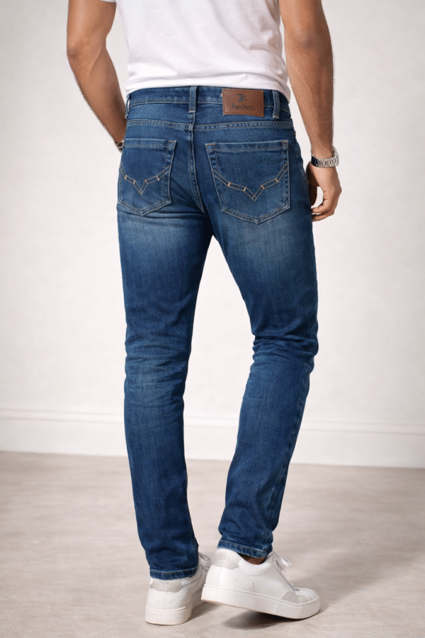 Mid Blue Slim Fit Denim Jeans