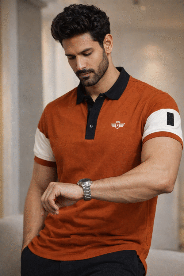 Rust Orange Polo T-Shirt