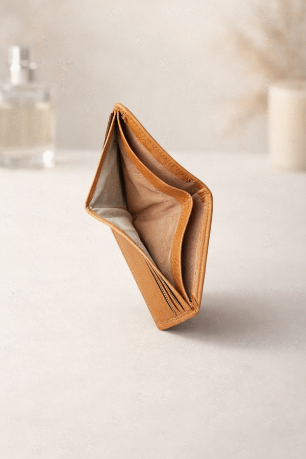 Tan Brown Men’s Premium Wallet – Elegant & Minimal