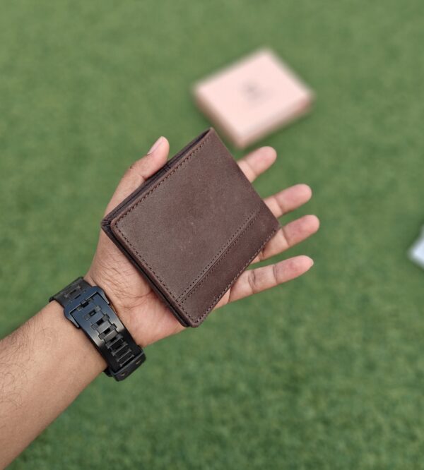 Dark Brown Men's Leather Wallet-Stylish & Durable