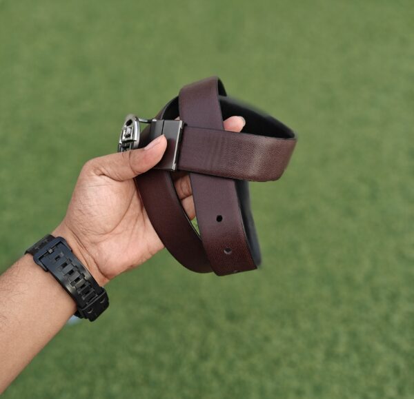 Men’s Reversible Leather Belt – Automatic Buckle