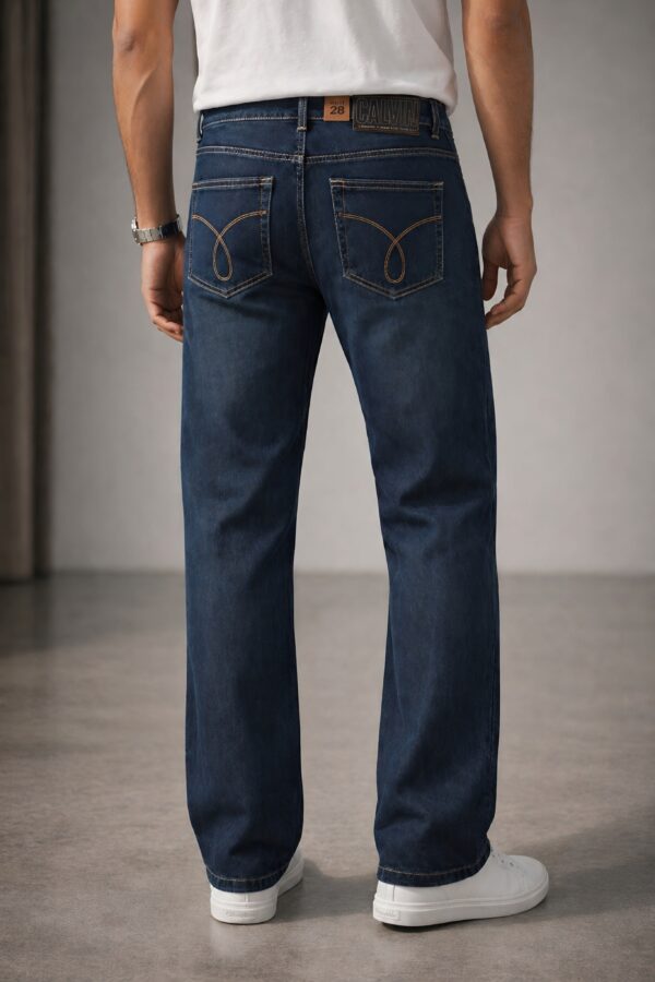 Indigo Blue Straight Fit Jeans