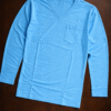 Sky Blue Plain V-Neck Full Sleeve T-Shirt