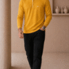 Mustard Yellow Full Sleeve Polo T-Shirt