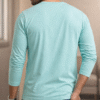 Mint Green Plain V-Neck Full Sleeve T-Shirt