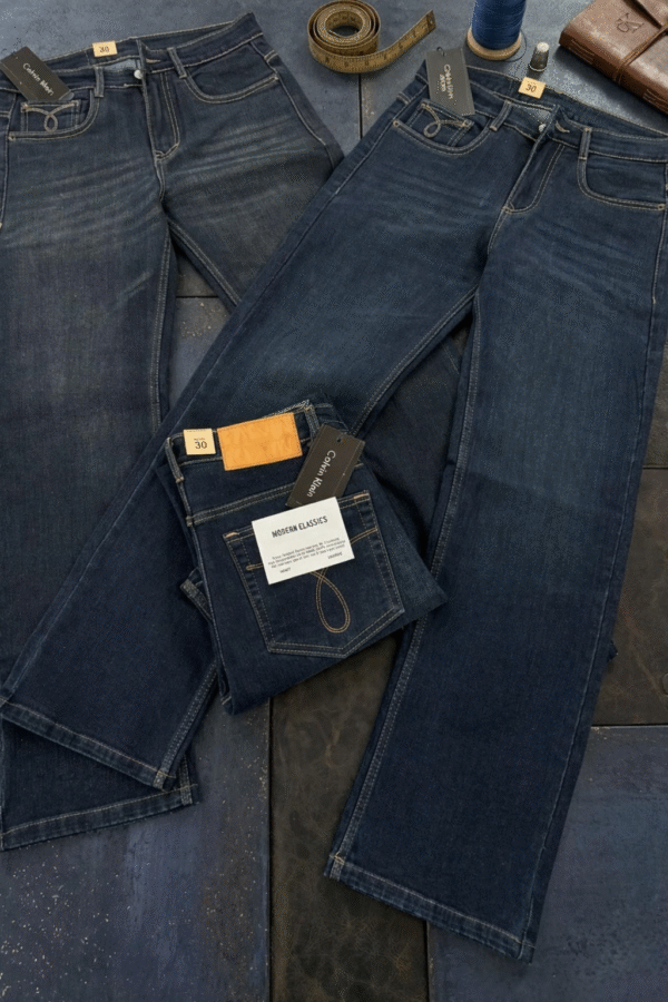 Indigo Blue Straight Fit Jeans