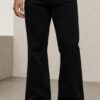 Black Plain Bootcut Jeans