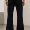 Black Plain Bootcut Jeans