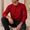 Classic Red Full Sleeve Band Caller T-Shirt