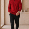 Classic Red Full Sleeve Band Caller T-Shirt