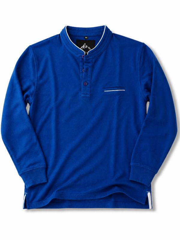 Royal Blue Full Sleeve Band Caller T-Shirt