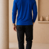 Royal Blue Full Sleeve Band Caller T-Shirt