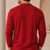 Classic Red Full Sleeve Band Caller T-Shirt