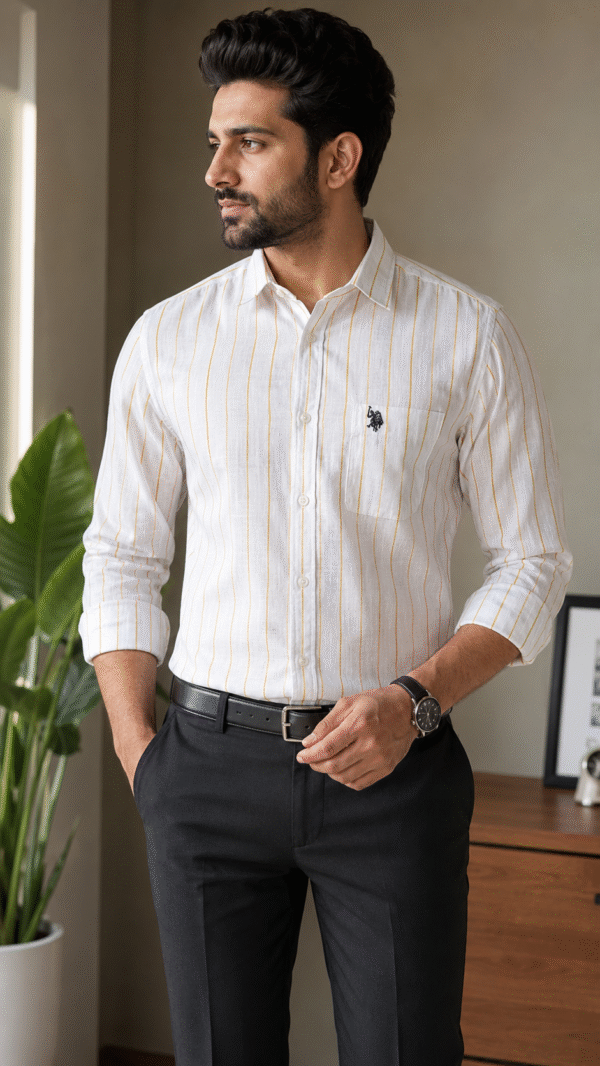 PREMIUM COTTON LINEN FULL SLEEVE SHIRT